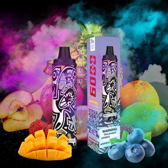 RandM Tornado 6000 õhuvoolu reguleeriv vape pod seade 1tk 2X4T286 e cigarette RandM puuviljade sulandumine