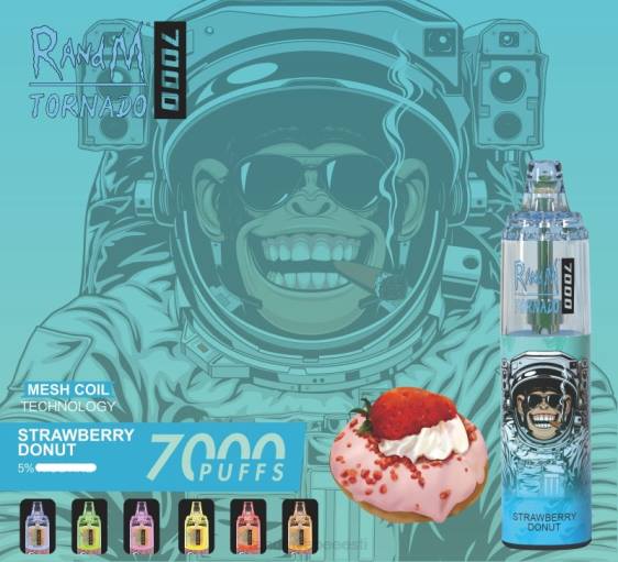 RandM Tornado 7000 õhuvoolu reguleeriv vape seade 1tk 2X4T167 RandM vape sale maasikasõõrik