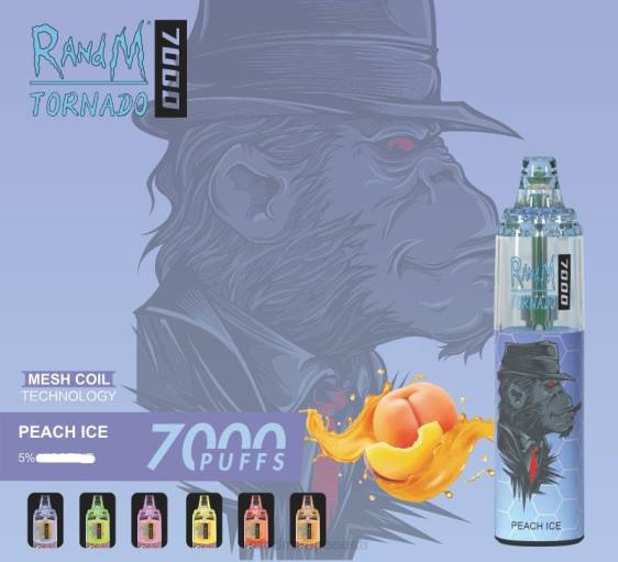 RandM Tornado 7000 õhuvoolu reguleeriv vape seade 1tk 2X4T171 RandM vape eesti virsiku jää