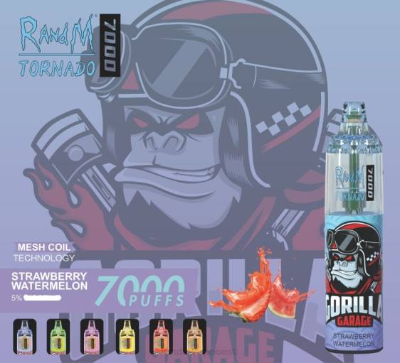 RandM Tornado 7000 õhuvoolu reguleeriv vape seade 1tk 2X4T178 RandM vape buy online maasika arbuus